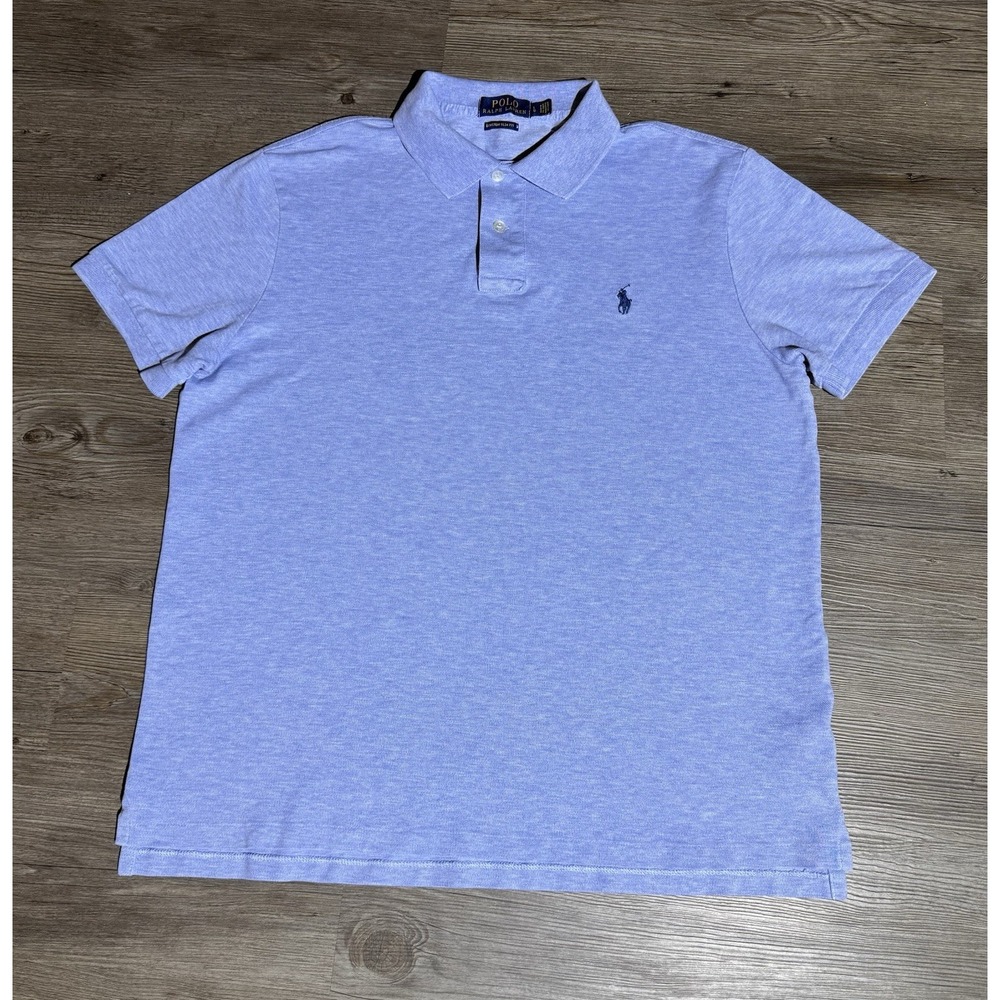 Polo Ralph Lauren Custom Slim Fit Men's Large Light Blue-See Measurements